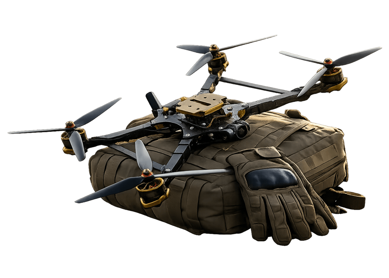 Powerus tactical drone with field pack